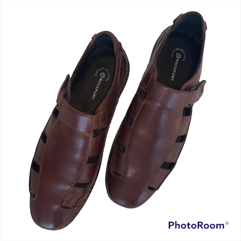 ROCKPORT DRESS SANDALS…KINETIC AIR CIRCULATOR 11M BROWN LIKE NEW